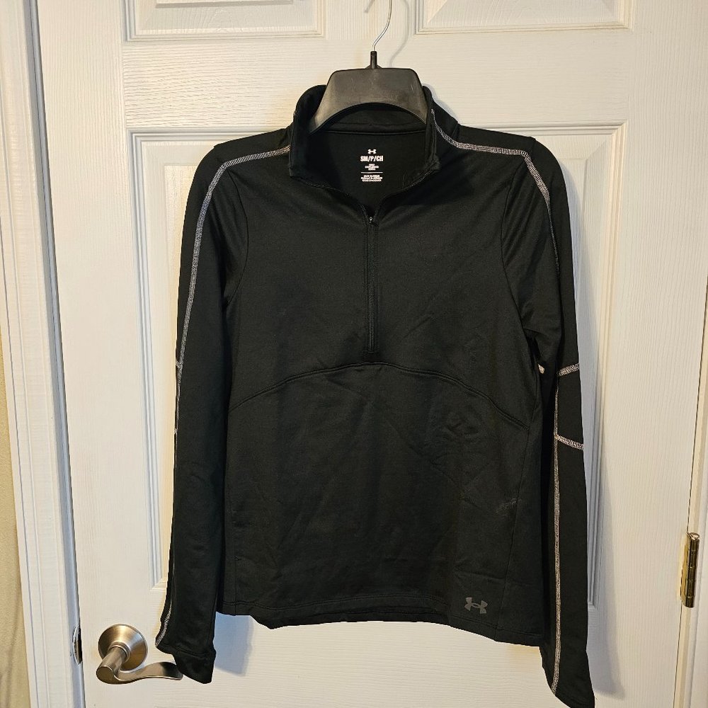 NWT UA Black 1/4 zip pullover